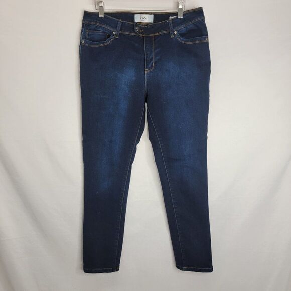 Vigoss VGS Dark Wash Skinny Cropped Denim Jeans - Picture 3 of 14